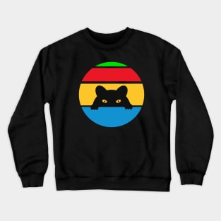 coole schwarze katze Crewneck Sweatshirt